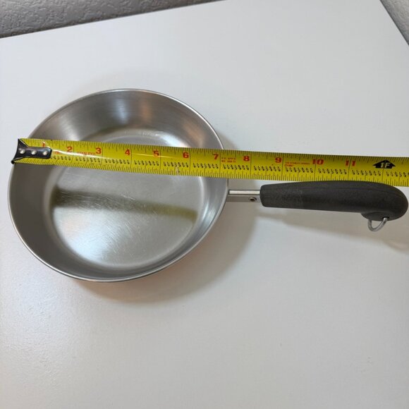 VTG Revere Ware 7 in Skillet Fry Pan SS Copper Bottom 1801 Clinton USA w/ Lid - Picture 11 of 16